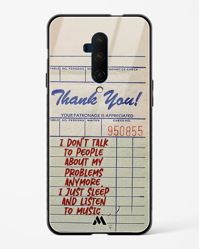 Dont Talk to People Glass Case Phone Cover (OnePlus)