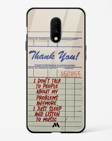 Dont Talk to People Glass Case Phone Cover (OnePlus)