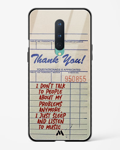 Dont Talk to People Glass Case Phone Cover (OnePlus)