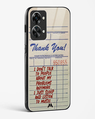 Dont Talk to People Glass Case Phone Cover (OnePlus)