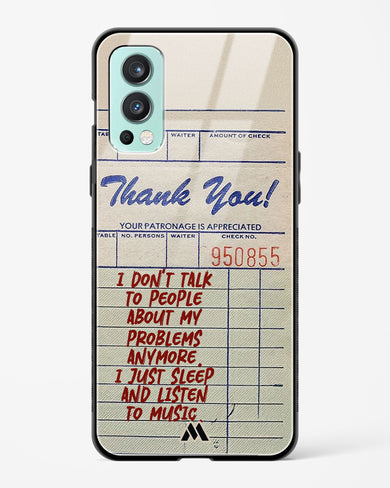 Dont Talk to People Glass Case Phone Cover (OnePlus)