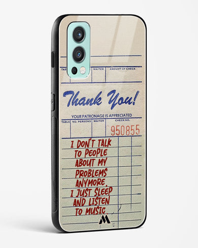 Dont Talk to People Glass Case Phone Cover (OnePlus)