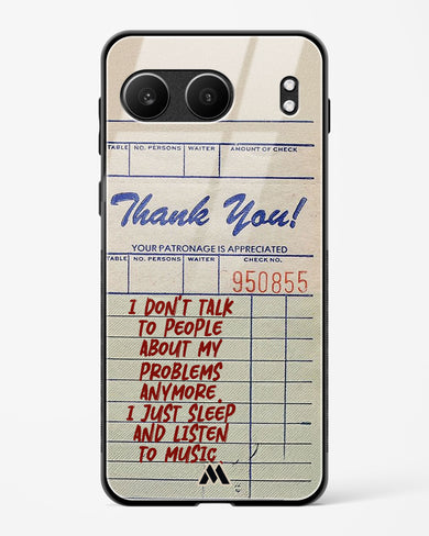 Dont Talk to People Glass Case Phone Cover (OnePlus)