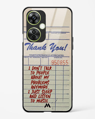 Dont Talk to People Glass Case Phone Cover (OnePlus)