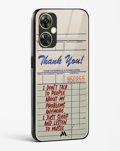 Dont Talk to People Glass Case Phone Cover (OnePlus)