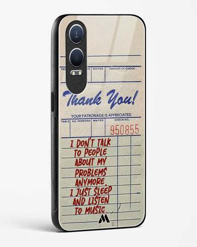 Dont Talk to People Glass Case Phone Cover (OnePlus)