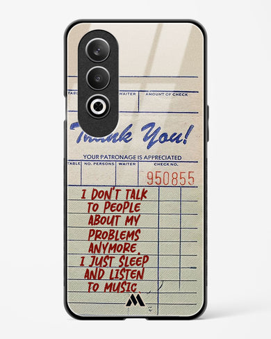 Dont Talk to People Glass Case Phone Cover (OnePlus)