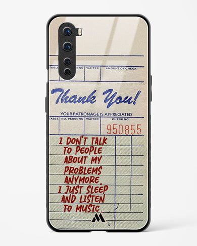 Dont Talk to People Glass Case Phone Cover (OnePlus)