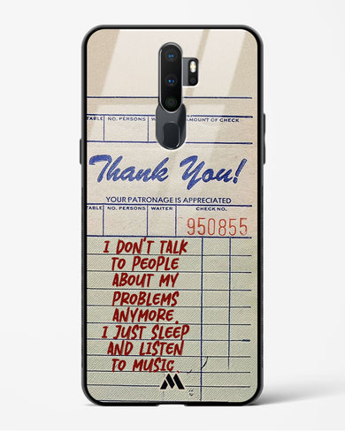 Dont Talk to People Glass Case Phone Cover (Oppo)