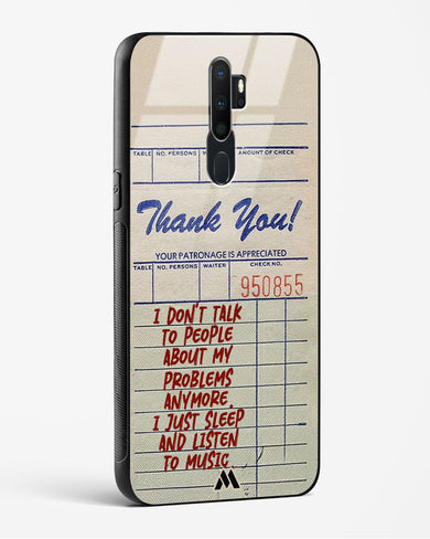 Dont Talk to People Glass Case Phone Cover (Oppo)