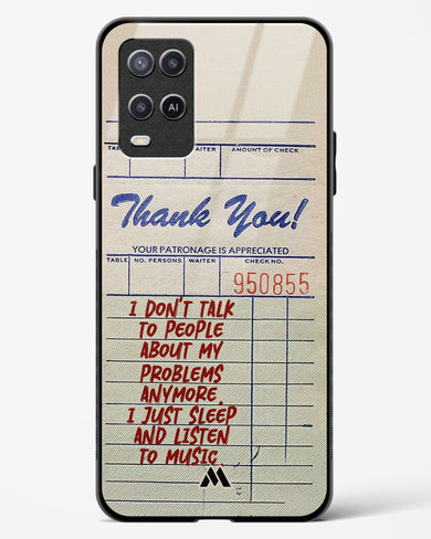 Dont Talk to People Glass Case Phone Cover (Oppo)