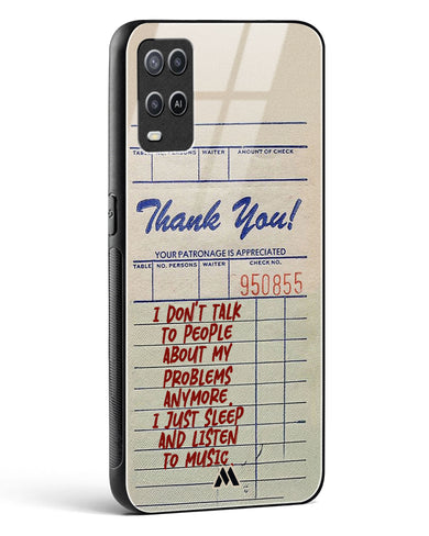 Dont Talk to People Glass Case Phone Cover (Oppo)