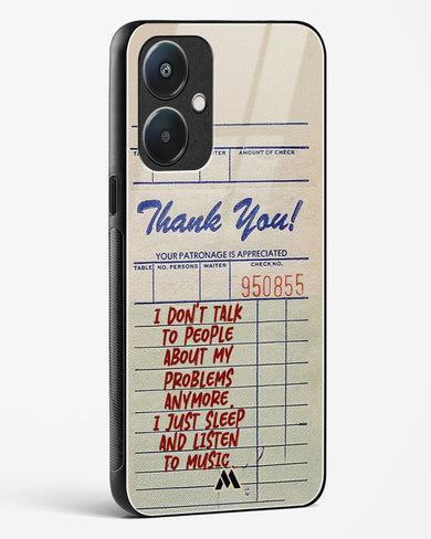 Dont Talk to People Glass Case Phone Cover (Oppo)