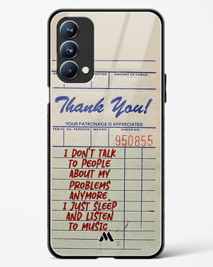 Dont Talk to People Glass Case Phone Cover (Oppo)