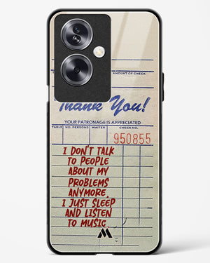 Dont Talk to People Glass Case Phone Cover (Oppo)