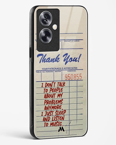 Dont Talk to People Glass Case Phone Cover (Oppo)