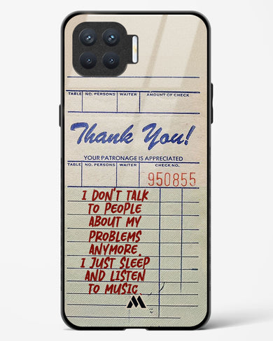 Dont Talk to People Glass Case Phone Cover (Oppo)