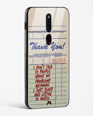 Dont Talk to People Glass Case Phone Cover (Oppo)