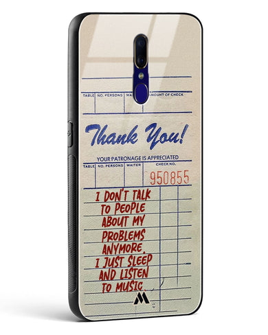 Dont Talk to People Glass Case Phone Cover (Oppo)