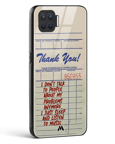 Dont Talk to People Glass Case Phone Cover (Oppo)