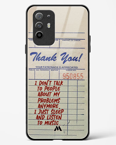 Dont Talk to People Glass Case Phone Cover (Oppo)