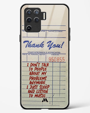 Dont Talk to People Glass Case Phone Cover (Oppo)