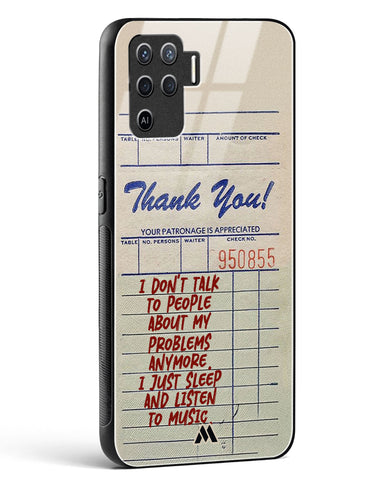 Dont Talk to People Glass Case Phone Cover (Oppo)