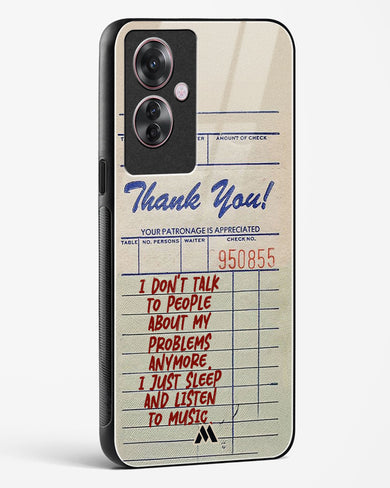 Dont Talk to People Glass Case Phone Cover (Oppo)