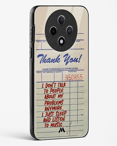 Dont Talk to People Glass Case Phone Cover (Oppo)