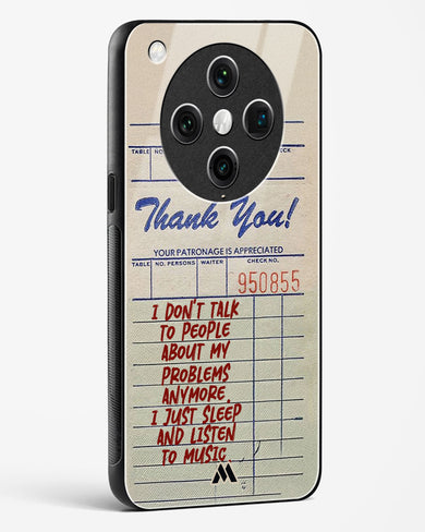 Dont Talk to People Glass Case Phone Cover (Oppo)