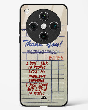 Dont Talk to People Glass Case Phone Cover (Oppo)