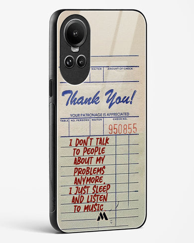 Dont Talk to People Glass Case Phone Cover (Oppo)