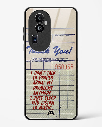 Dont Talk to People Glass Case Phone Cover (Oppo)