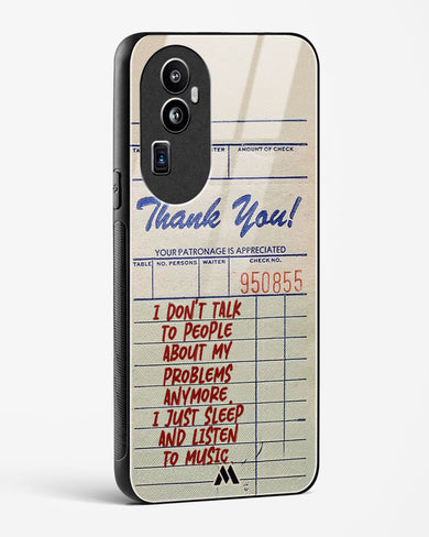 Dont Talk to People Glass Case Phone Cover (Oppo)