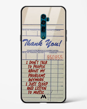 Dont Talk to People Glass Case Phone Cover (Oppo)