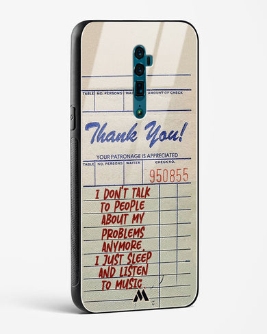 Dont Talk to People Glass Case Phone Cover (Oppo)