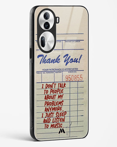 Dont Talk to People Glass Case Phone Cover (Oppo)