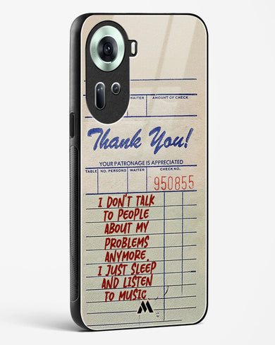 Dont Talk to People Glass Case Phone Cover (Oppo)