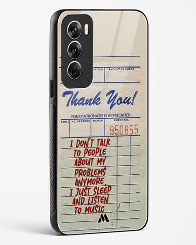 Dont Talk to People Glass Case Phone Cover (Oppo)