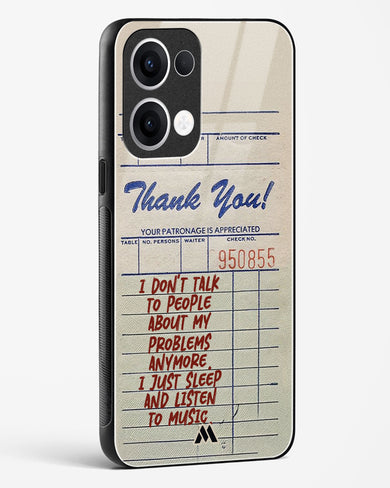Dont Talk to People Glass Case Phone Cover (Oppo)