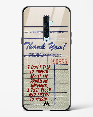 Dont Talk to People Glass Case Phone Cover (Oppo)