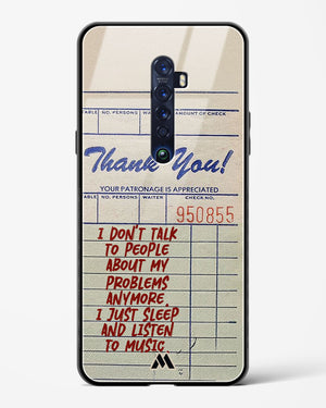 Dont Talk to People Glass Case Phone Cover (Oppo)