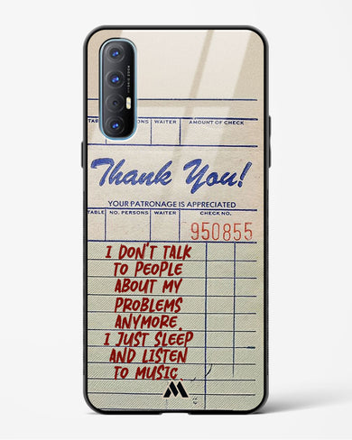 Dont Talk to People Glass Case Phone Cover (Oppo)