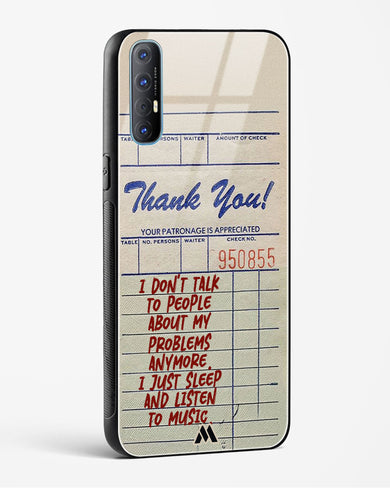 Dont Talk to People Glass Case Phone Cover (Oppo)