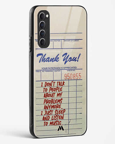 Dont Talk to People Glass Case Phone Cover (Oppo)