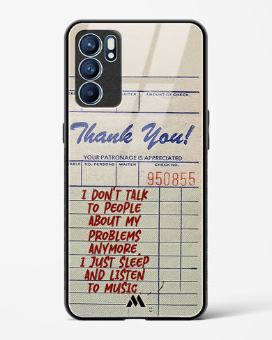 Dont Talk to People Glass Case Phone Cover (Oppo)