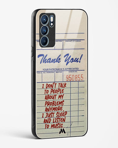 Dont Talk to People Glass Case Phone Cover (Oppo)