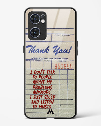 Dont Talk to People Glass Case Phone Cover (Oppo)