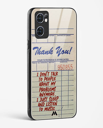 Dont Talk to People Glass Case Phone Cover (Oppo)