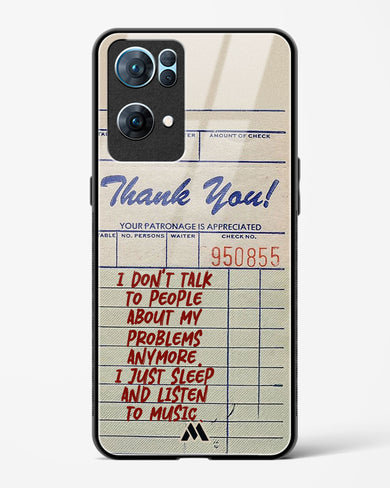 Dont Talk to People Glass Case Phone Cover (Oppo)